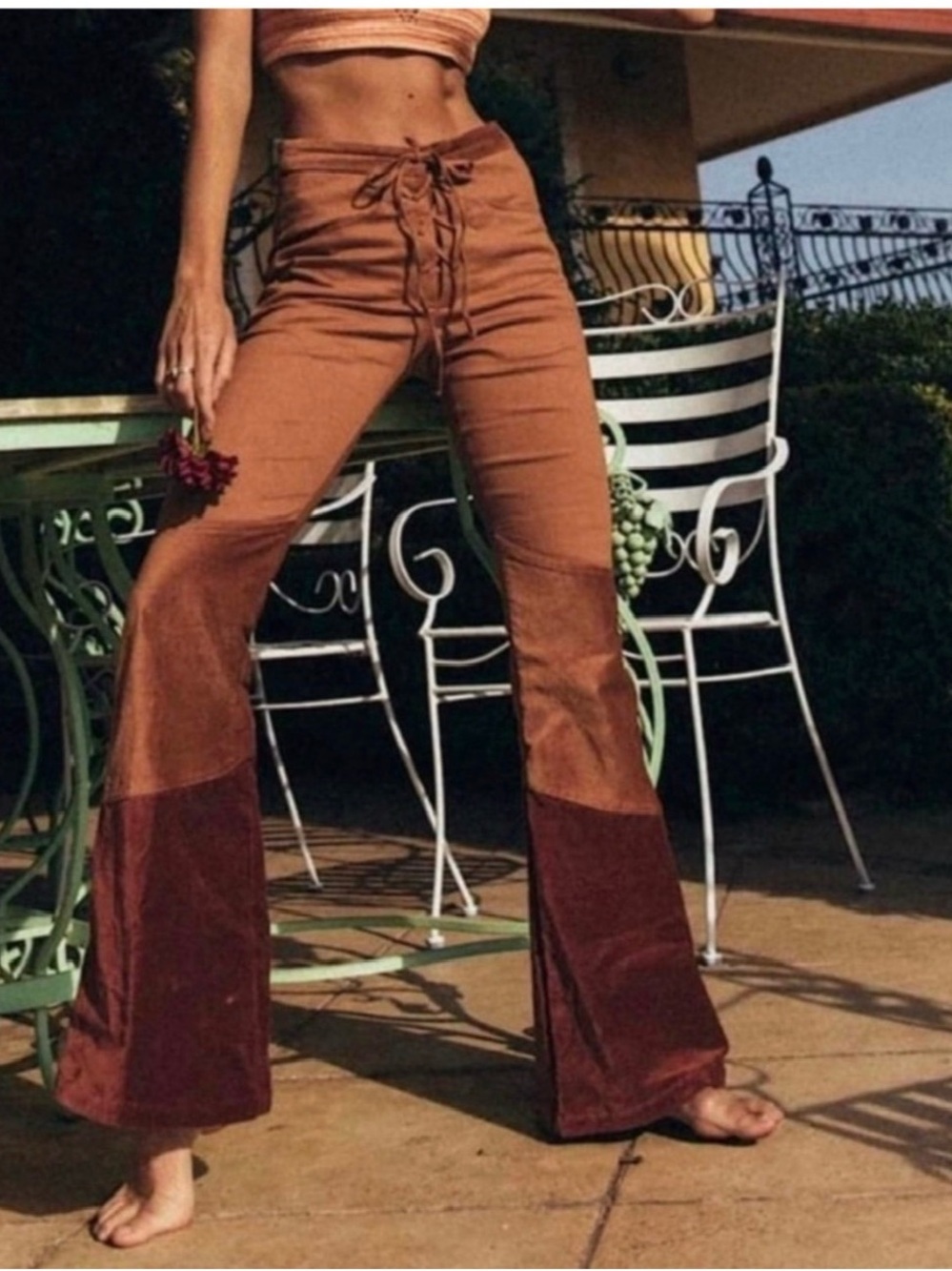 🌼CU Sympathy For The Devil Flare Pants